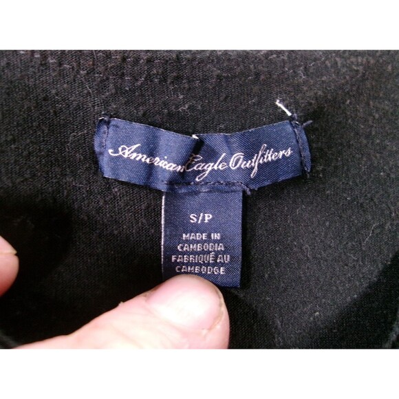 American Eagle Tank Top Women Small Black Lace Scalloped Hem Cami Base Layer - Picture 6 of 10